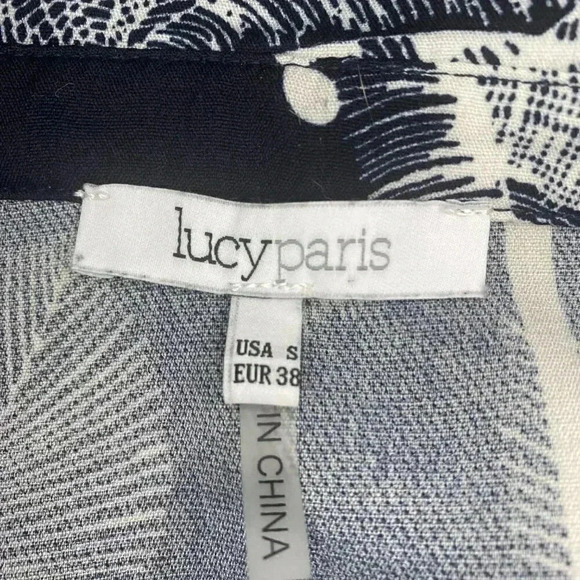 Womens Lucy Paris Black Floral Print Romper - S - Picture 6 of 6